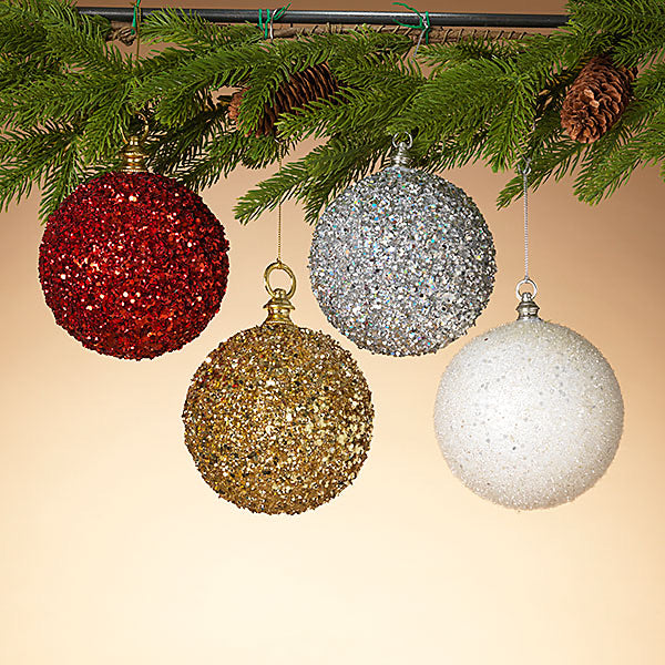 Holiday Glittered Ornament - Monogram Market