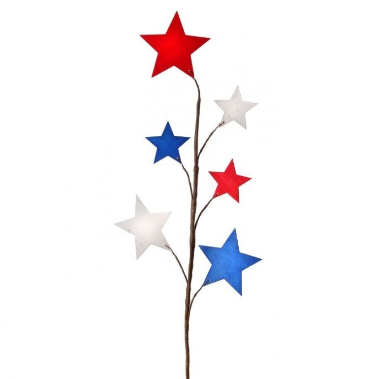 Patriotic Wood Star Spray - Monogram Market