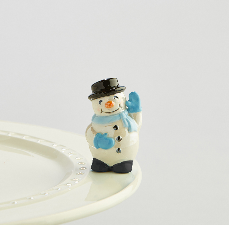 Nora Fleming Frosty Pal, Snowman Mini - Monogram Market