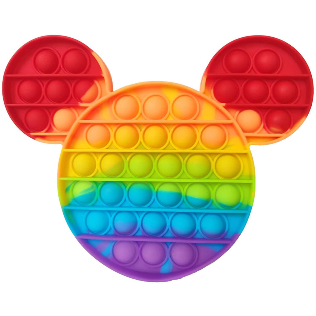 Fidget Bubble Pop It - Rainbow Mouse Head - Monogram Market
