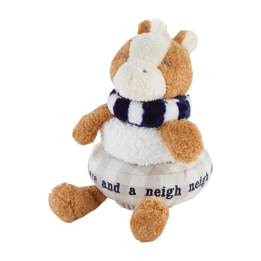 Mud Pie Stackable Plush Horse - Monogram Market