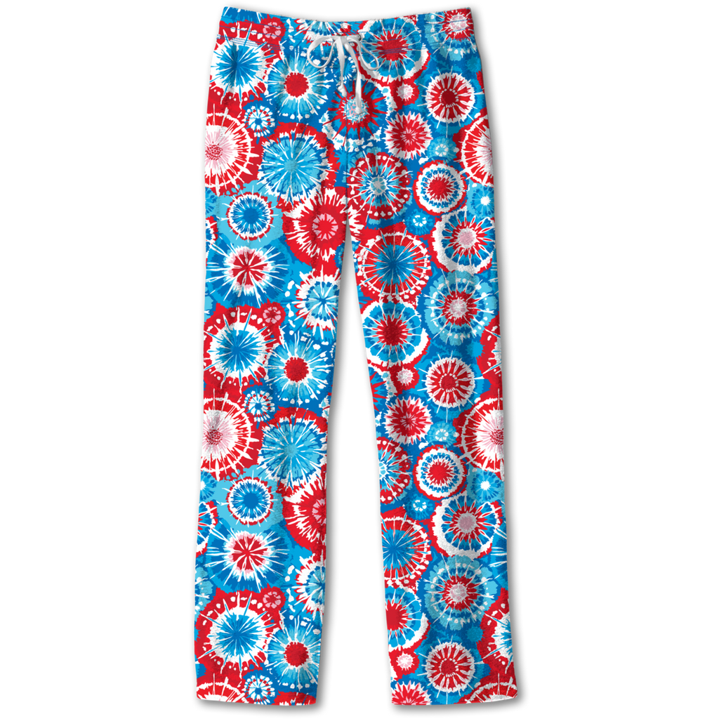 Southern Couture Lounge Pants, Patriotic Tie Dye - Monogram Market