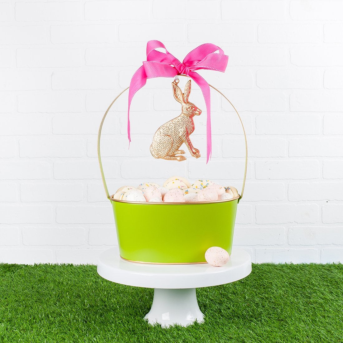 Hand Sculpted Gold Rabbit Ornament