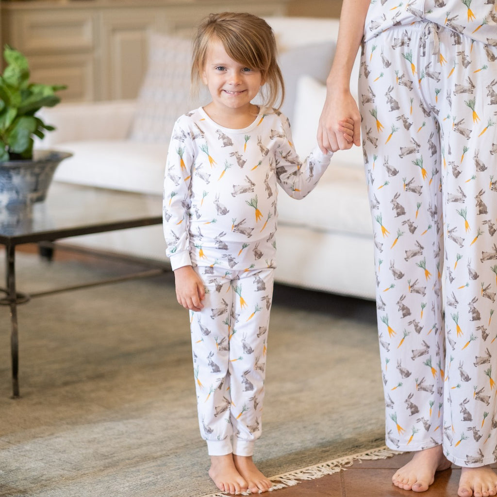 Kid’s Bunny Hop Pajamas Sleep Set - Monogram Market