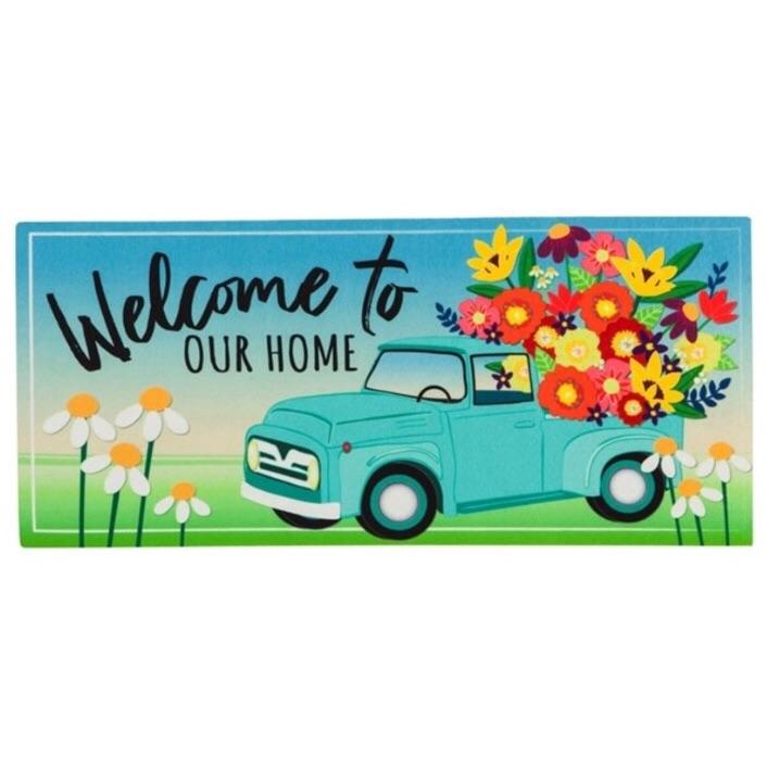 “Welcome to Our Home” Sassafras Switch Mat - Monogram Market