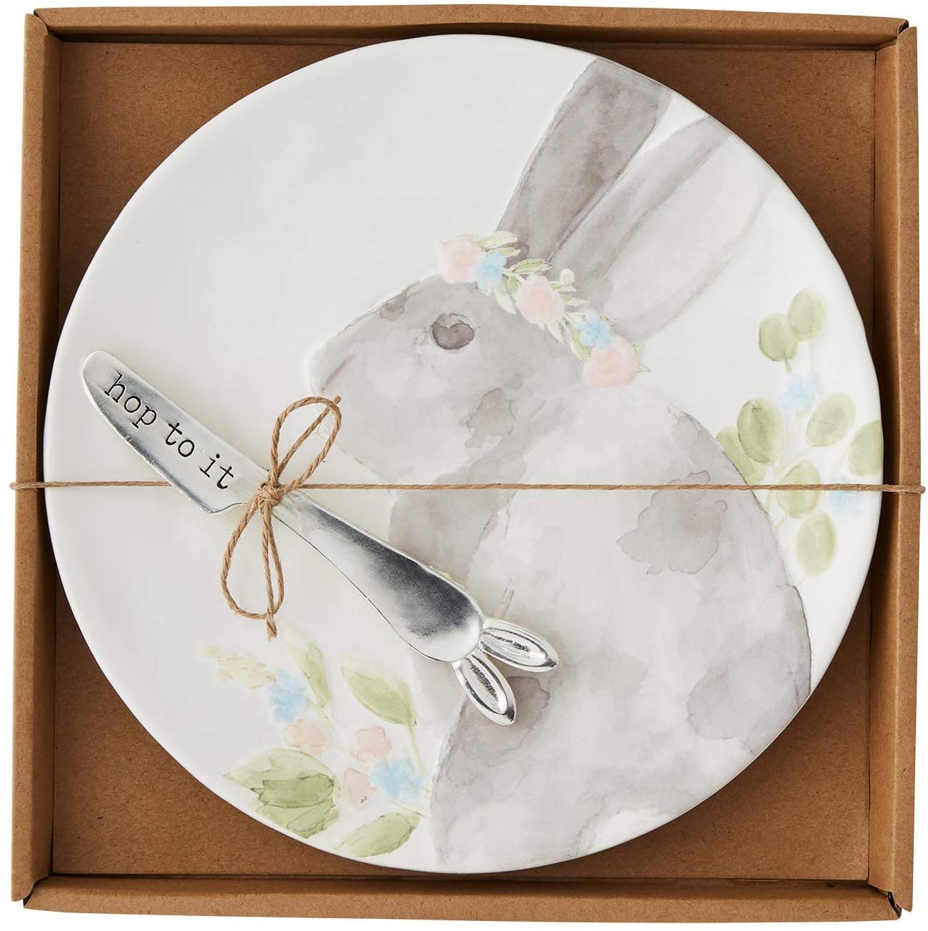 Mud pie deals bunny plate