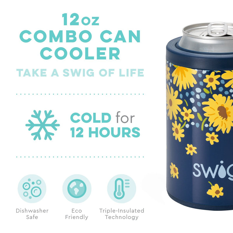SWIG 12oz Combo Can Cooler, Lazy Daisy - Monogram Market