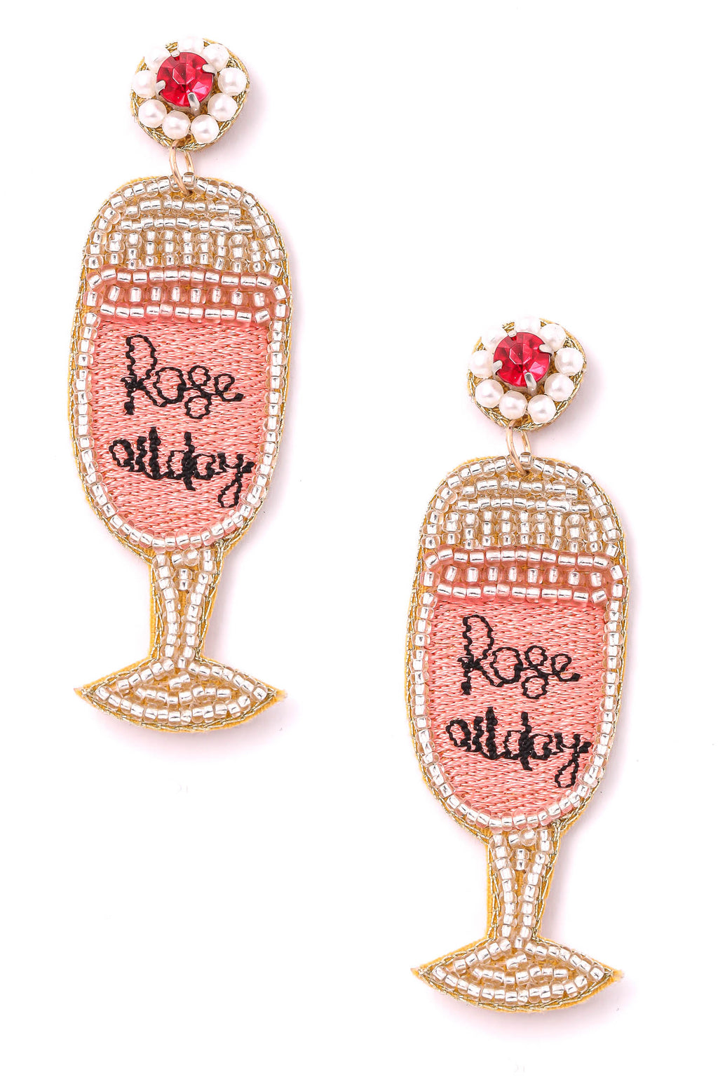 Beaded Earrings, Rose All Day - Monogram Market