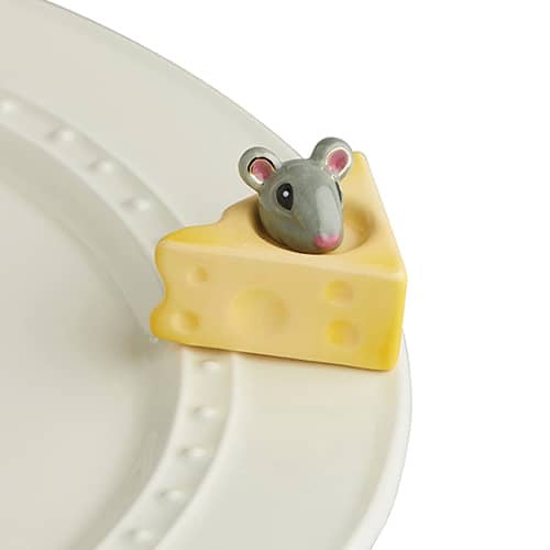 Nora Fleming Cheese Please, Mouse and Cheese Mini - Monogram Market