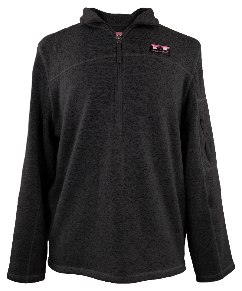 Simply Southern - Knit Pullover, Black - Monogram Market