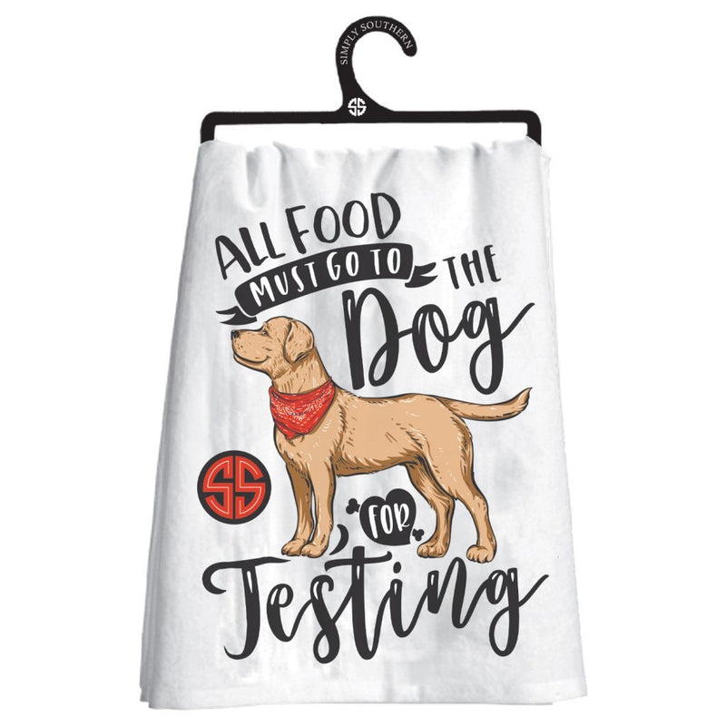 Simply Southern Dish Towel - Dog For Testing - Monogram Market
