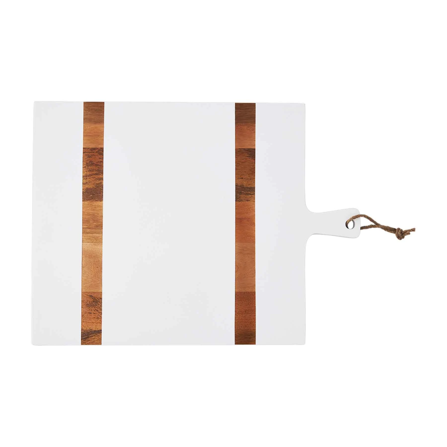 Mud Pie White Wood Paddle Serving Board