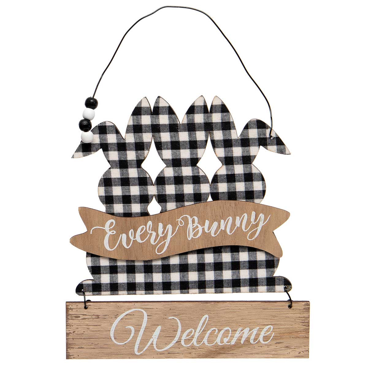 Monogram Market Every Bunny Welcome Hanging Sign