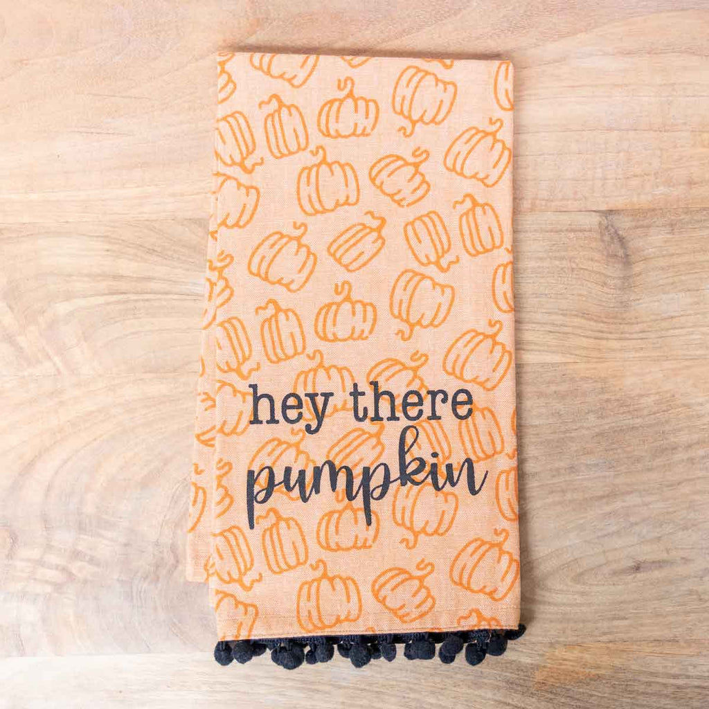 Hey There Pumpkin Hand Towel - Monogram Market