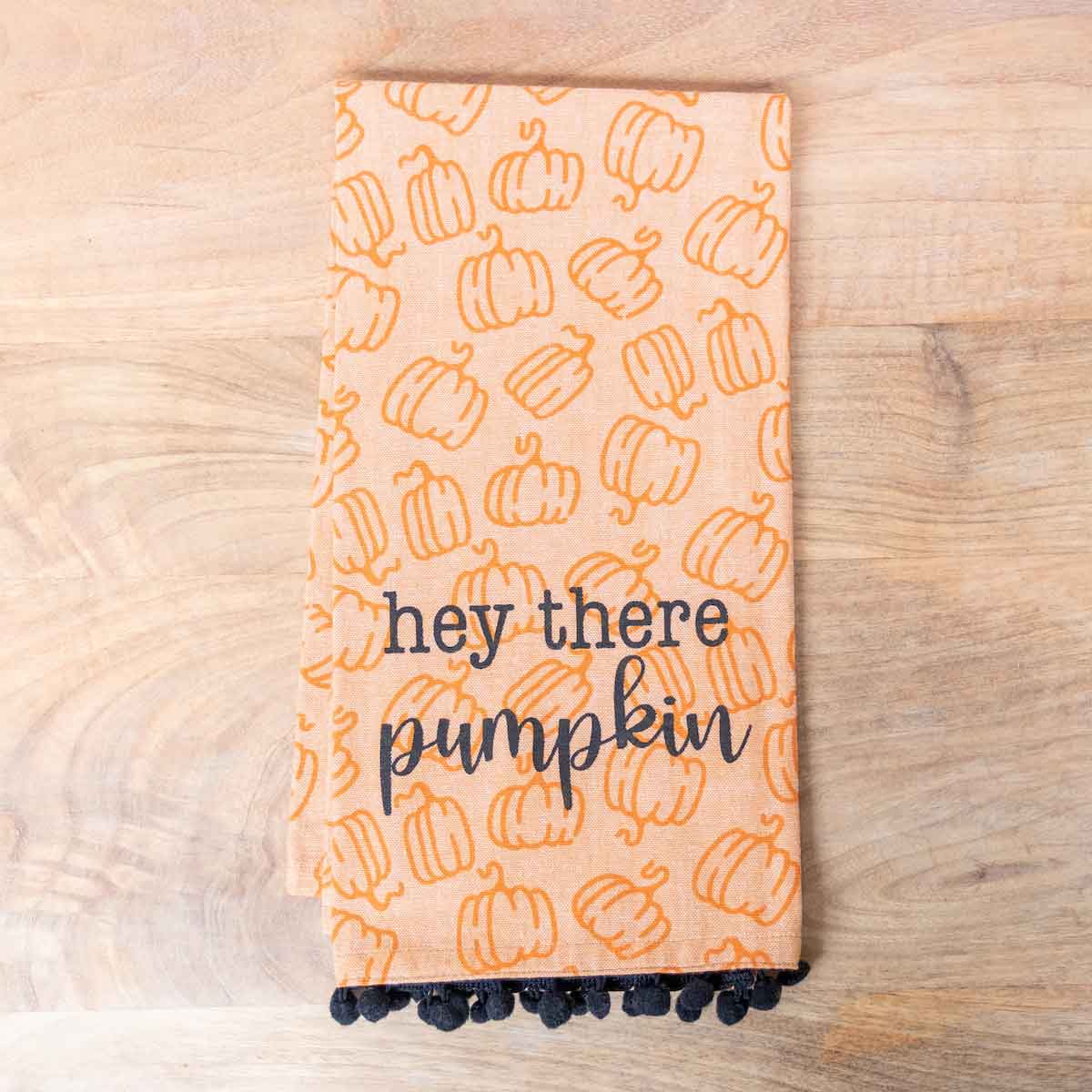 Hey There Pumpkin Hand Towel
