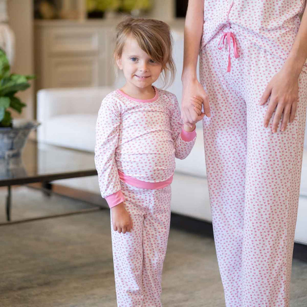 Girl’s Sweetheart Pajamas Sleep Set - Monogram Market