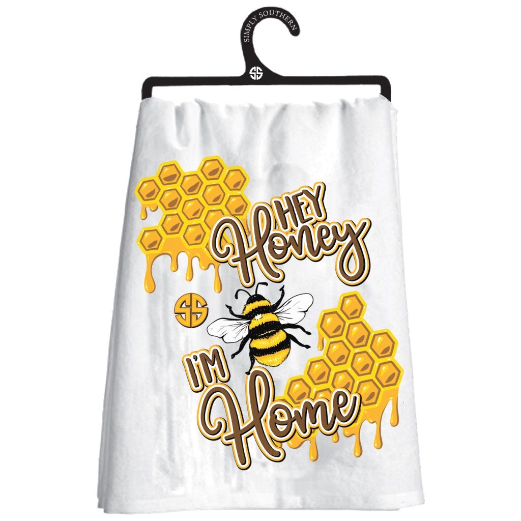 Simply Southern Dish Towel - Hey Honey, I’m Home - Monogram Market