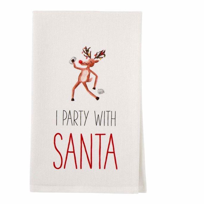 Mud Pie Funny Drinking Christmas Towels