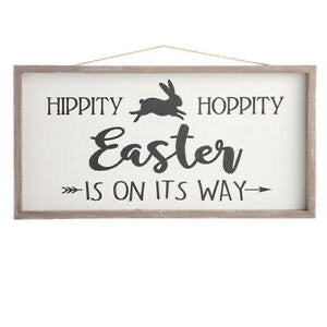 Hippity Hoppity Easter Is On Its Way Wall Sign