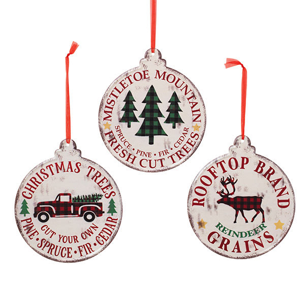 Metal Holiday Ornaments - Monogram Market