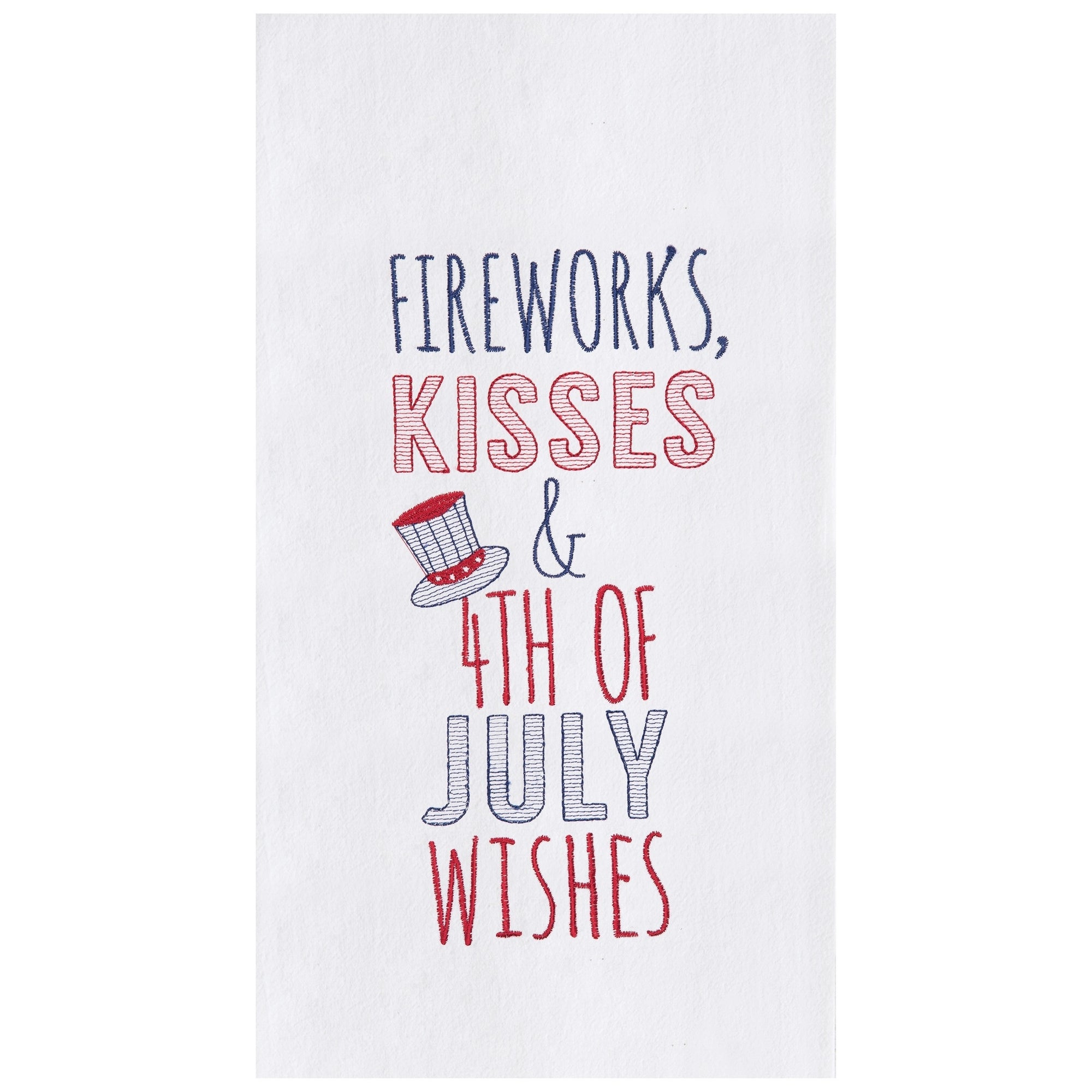Hand Towel - Fireworks, Kisses & 4th of July Wishes