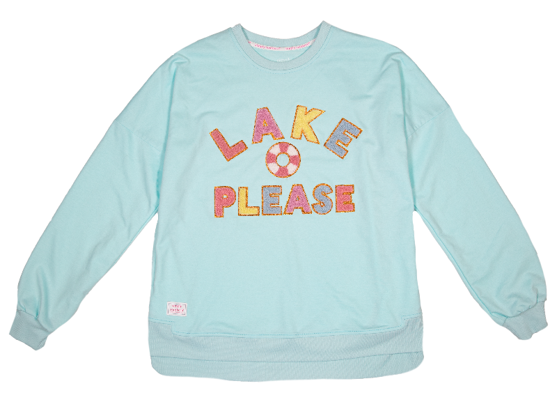 Simply Southern - Sparkle Letter Pullover, Lake - Monogram Market