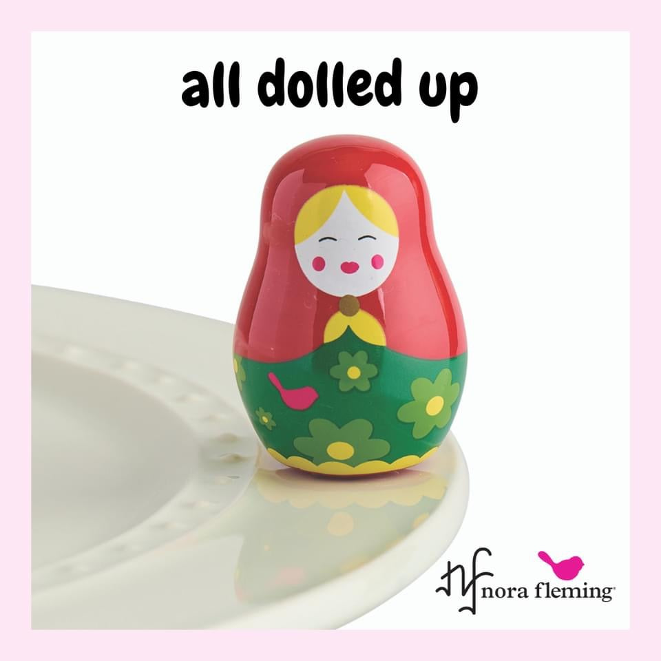 NEW Nora Fleming - All Dolled Up, Nesting Doll Mini PRE-ORDER - Monogram Market