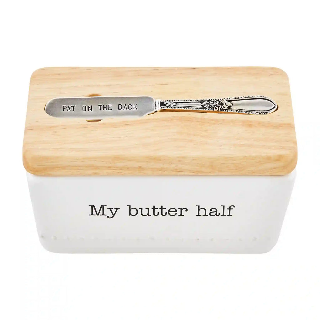 Mud Pie - My Butter Half Butter Dish - Monogram Market