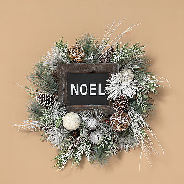 Holiday Pine w/Wood Wreath