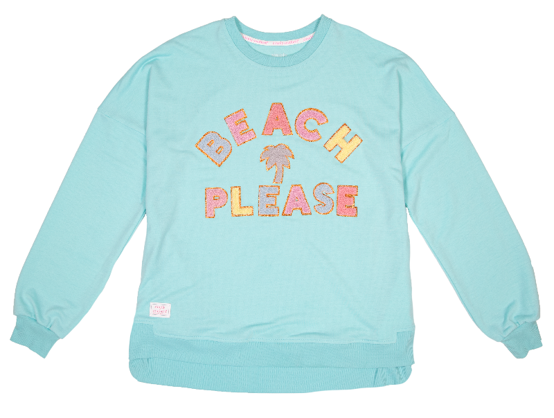 Simply Southern - Sparkle Letter Pullover, Beach Please - Monogram Market