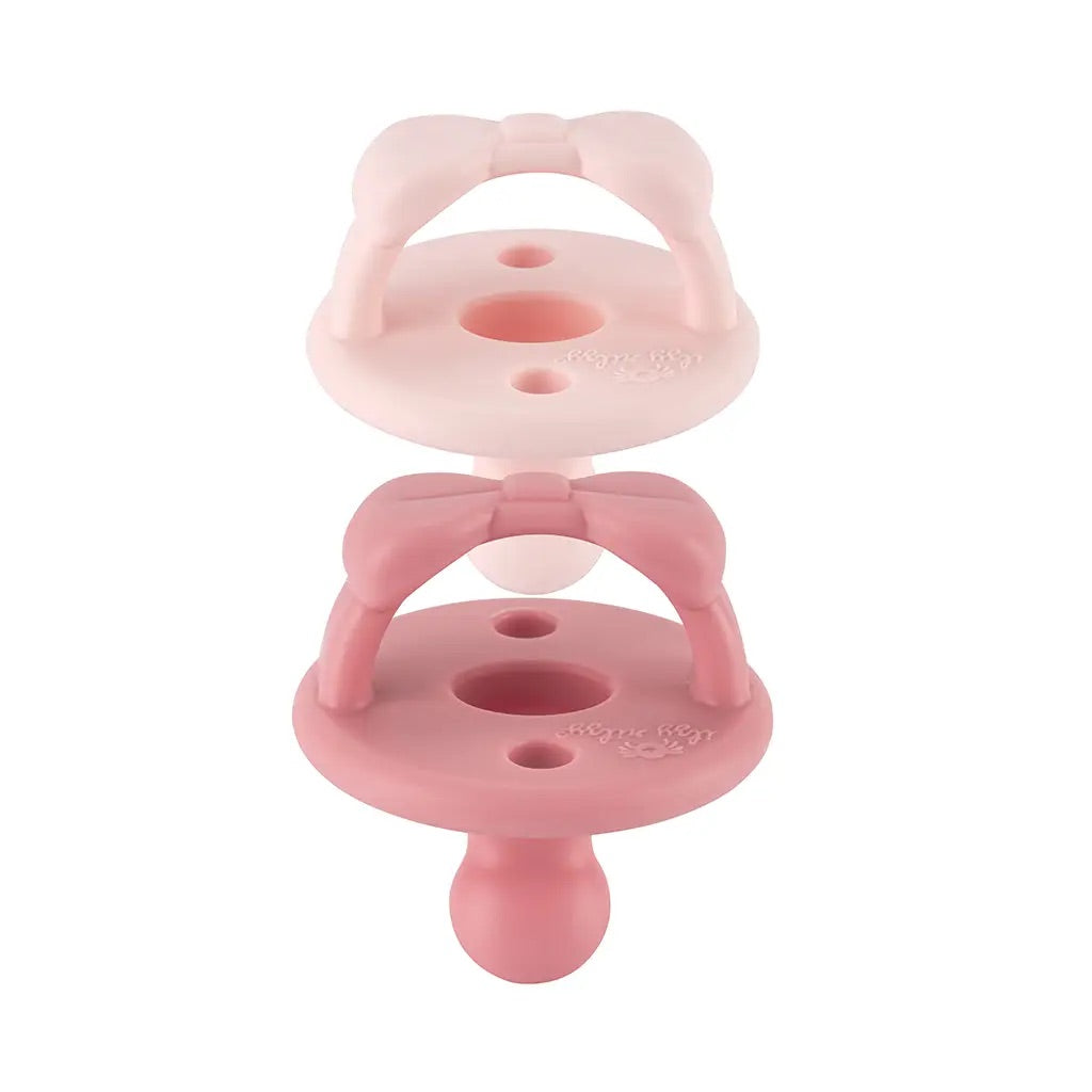 Itzy Ritzy - Sweetie Soother™ Orthodontic Pacifier Set, Pink - Monogram Market