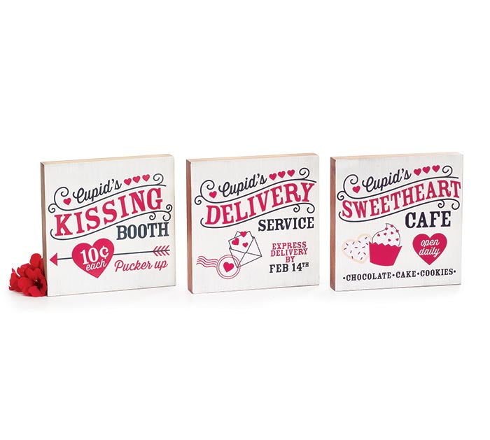 Cupid Shelf Sitters with Messages