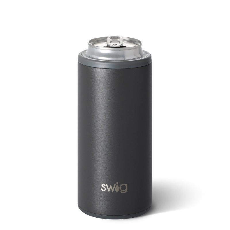 SWIG 12oz Skinny Can Cooler, Matte Grey - Monogram Market