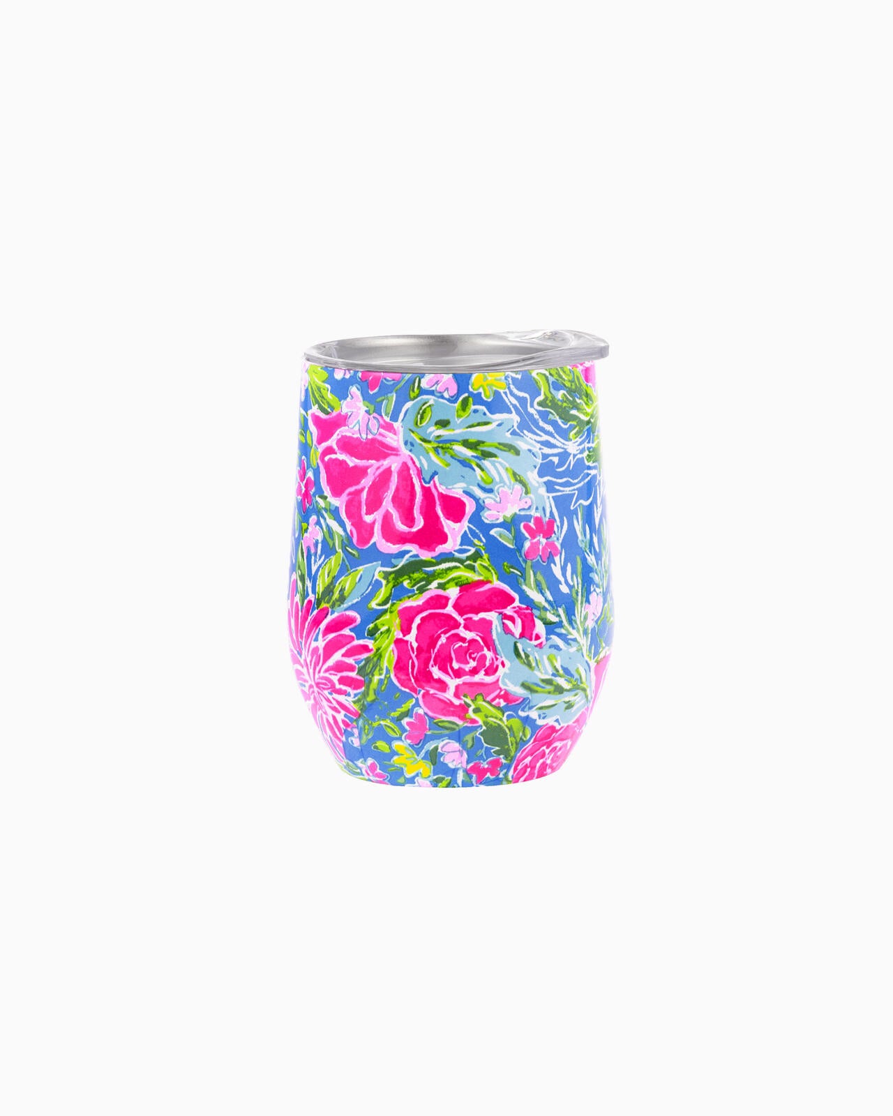 Lilly Pulitzer Stainless Steel Wine Tumbler with Plastic Lid - Thumbnail 2