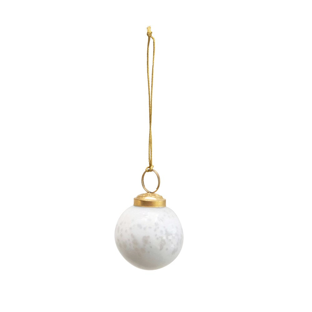 Mercury Glass Ball Ornament - Monogram Market