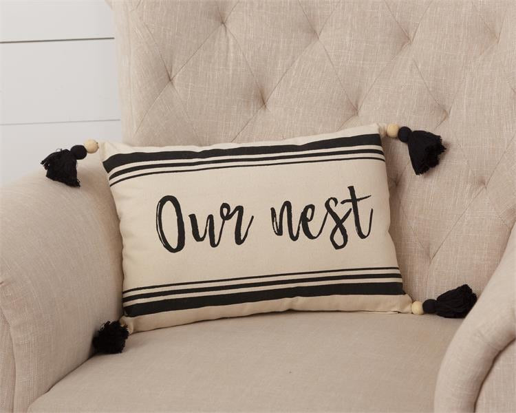 Our Nest Pillow - Monogram Market
