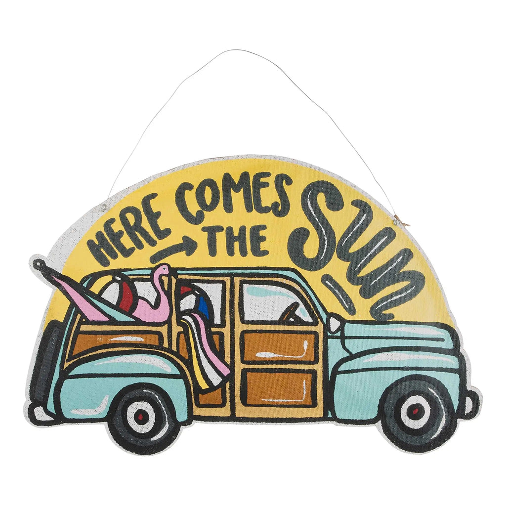 Reversible Summer Sun/Flag Truck Door Hanger (store pickup only) - Monogram Market