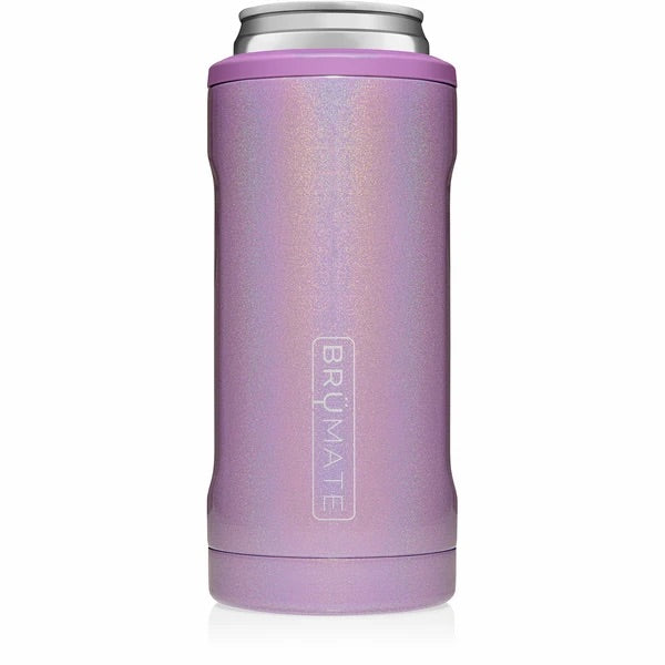 BrüMate Hopsulator Slim Can Cooler, Glitter Violet - Monogram Market
