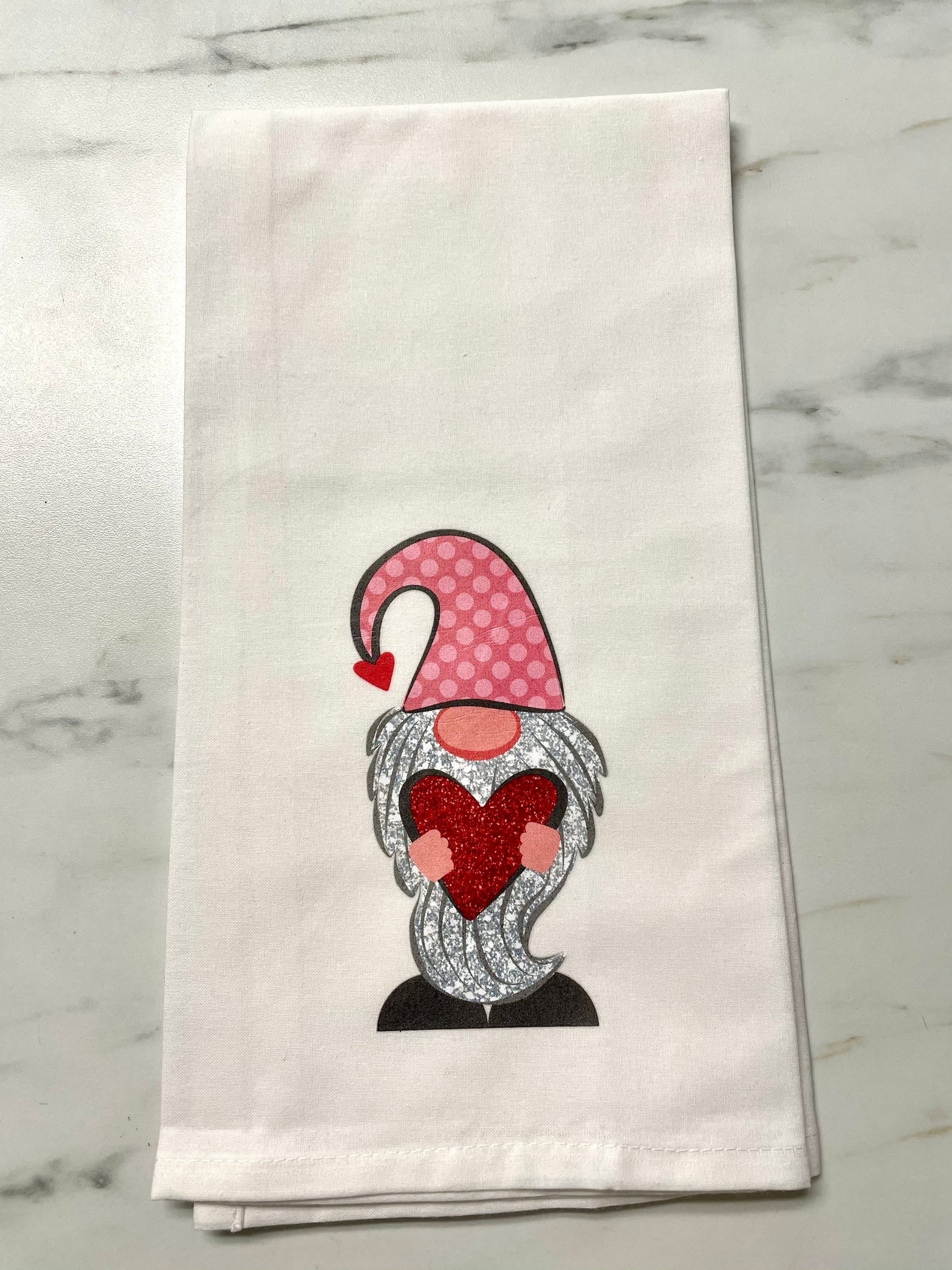 Valentines Day Gnome Towel - Thumbnail 3