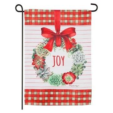 succulent flags Evergreen Suede House Flag