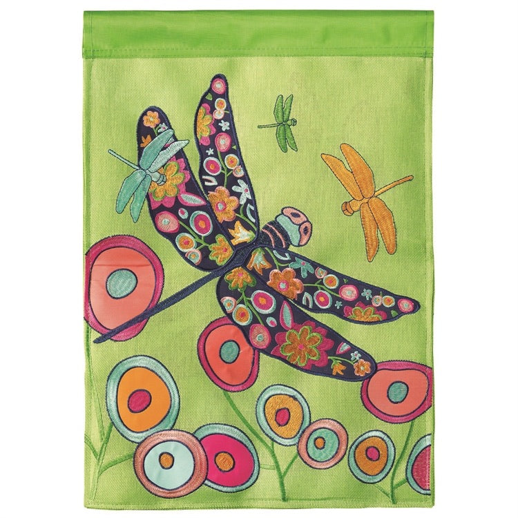 Dragonflies Garden Flag