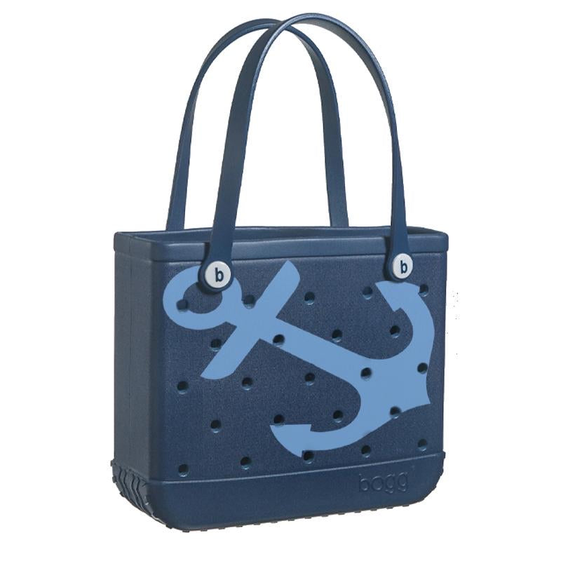 Baby Bogg Bag - Small Tote, LIMITED EDITION Navy Blue with Anchors - Monogram Market
