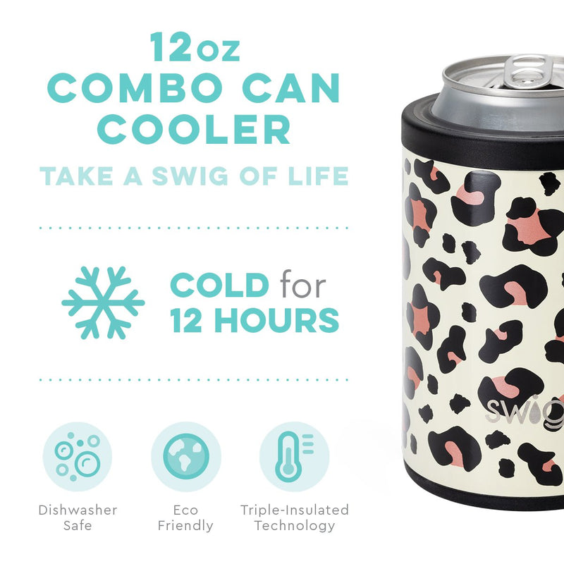 SWIG 12oz Combo Can Cooler, Luxy Leopard - Monogram Market