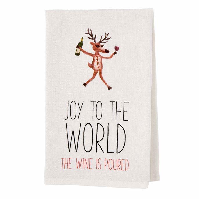 Mud Pie Funny Drinking Christmas Towels - Thumbnail 3