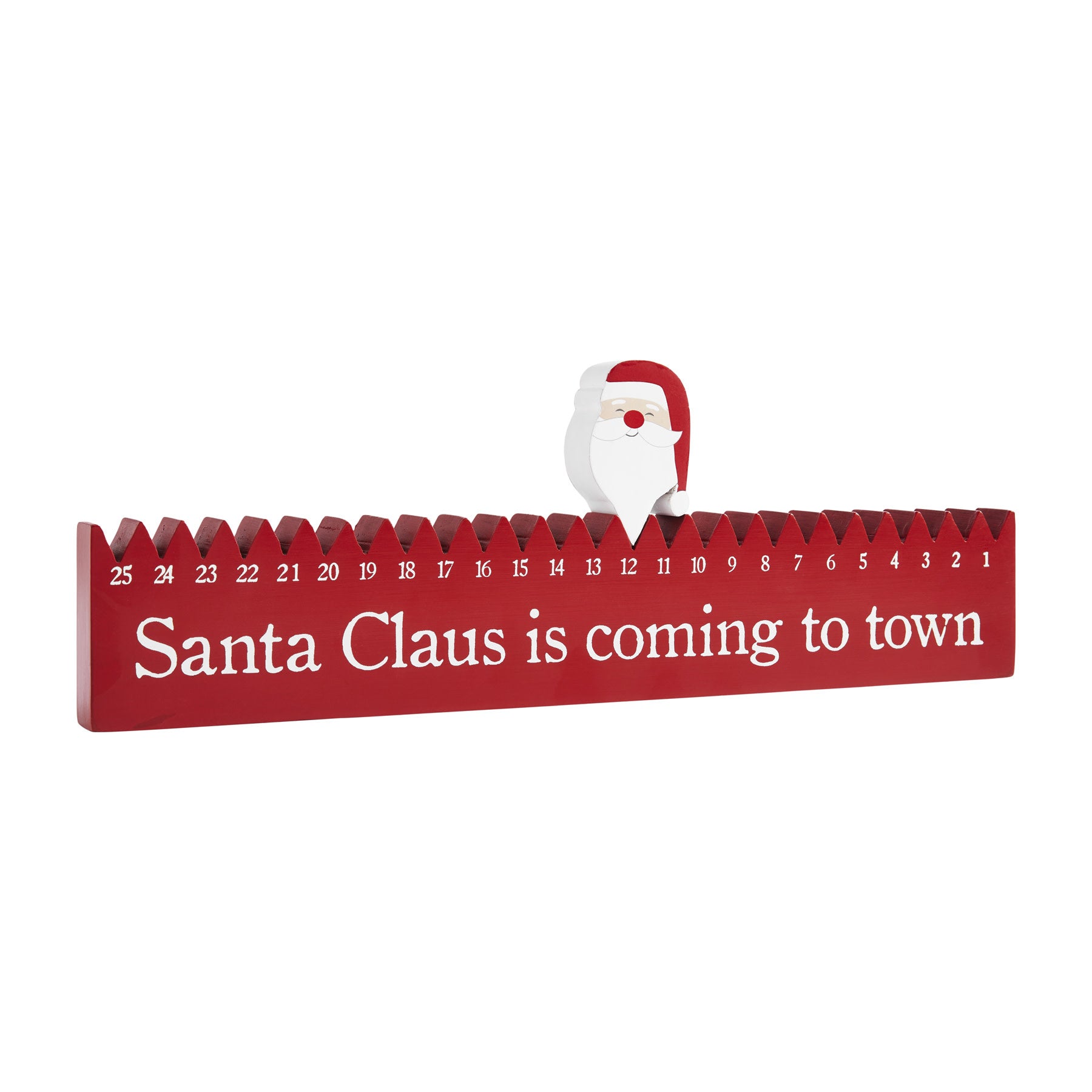 Mud Pie Santa Countdown Wood Block