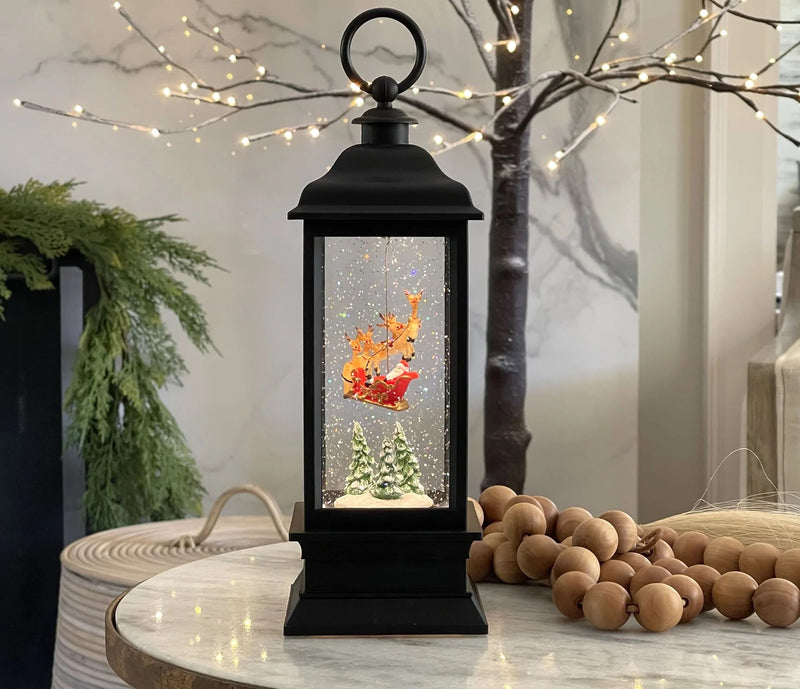 RAZ - Santa Flying Lighted Water Lantern, 11" - Monogram Market