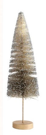 Sisal Ombre Bottle Brush Christmas Trees, 11" - Monogram Market