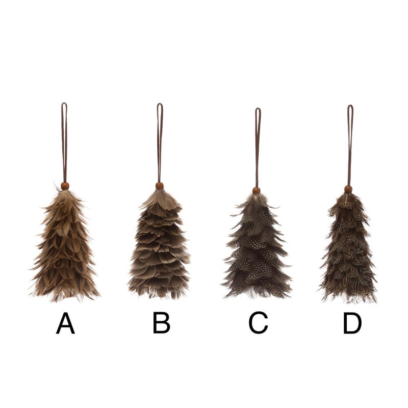 Feather Tree Ornament, 5.5" H - Monogram Market