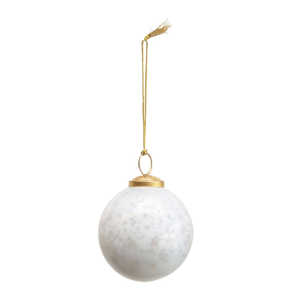 Mercury Glass Ball Ornament, 3" - Monogram Market